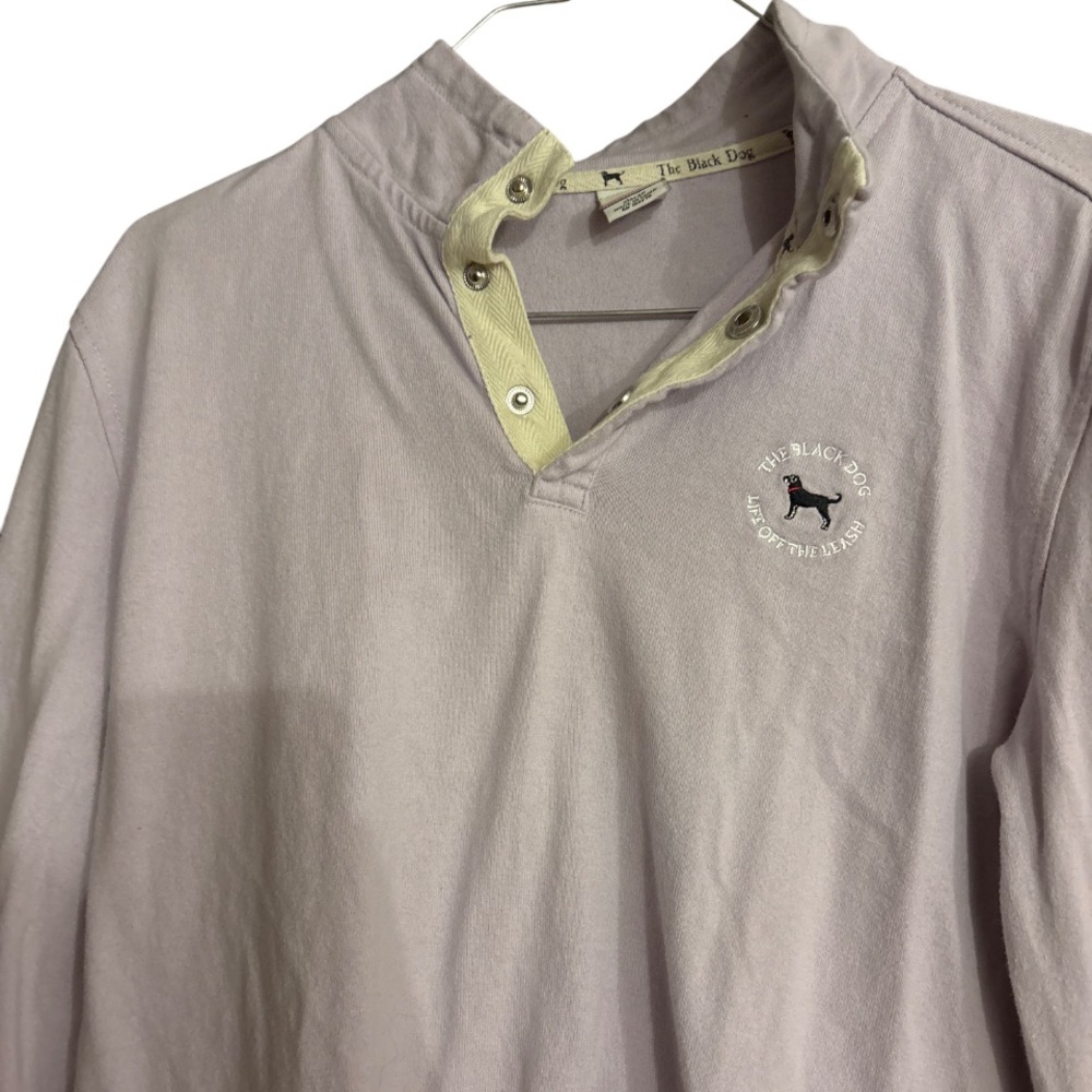 Light Purple / The Black Dog Quarter Zip Pull-Over - Picture 2 of 3